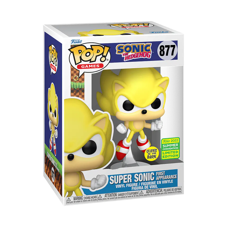 Funko Pop! Super Sonic (First Appearance) #877 Glows in the dark - Sonic The Hedgehog 1