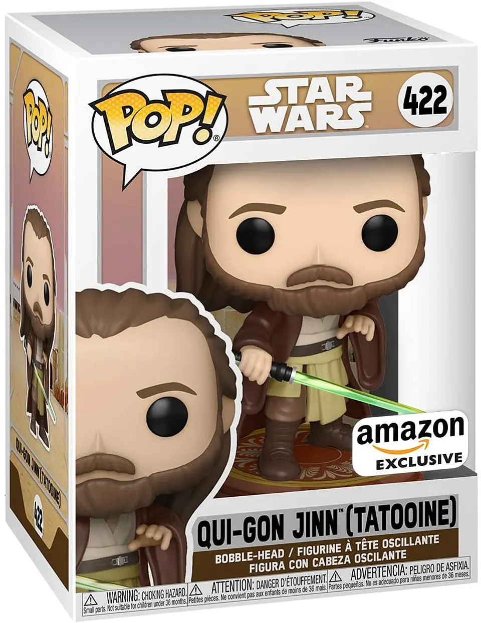 Funko Pop! Qui-Gon Jinn (Tatooine) #422 - Star Wars 1