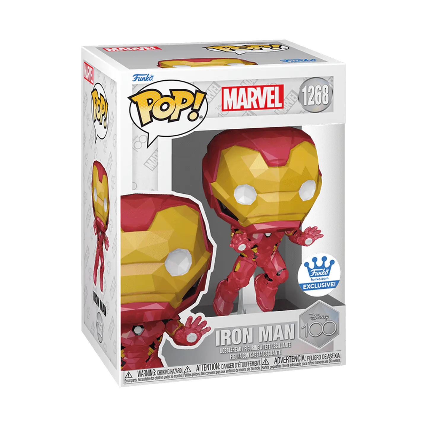 Funko Pop! Iron Man (Facet) #1268 - Marvel: Disney 100 años 1