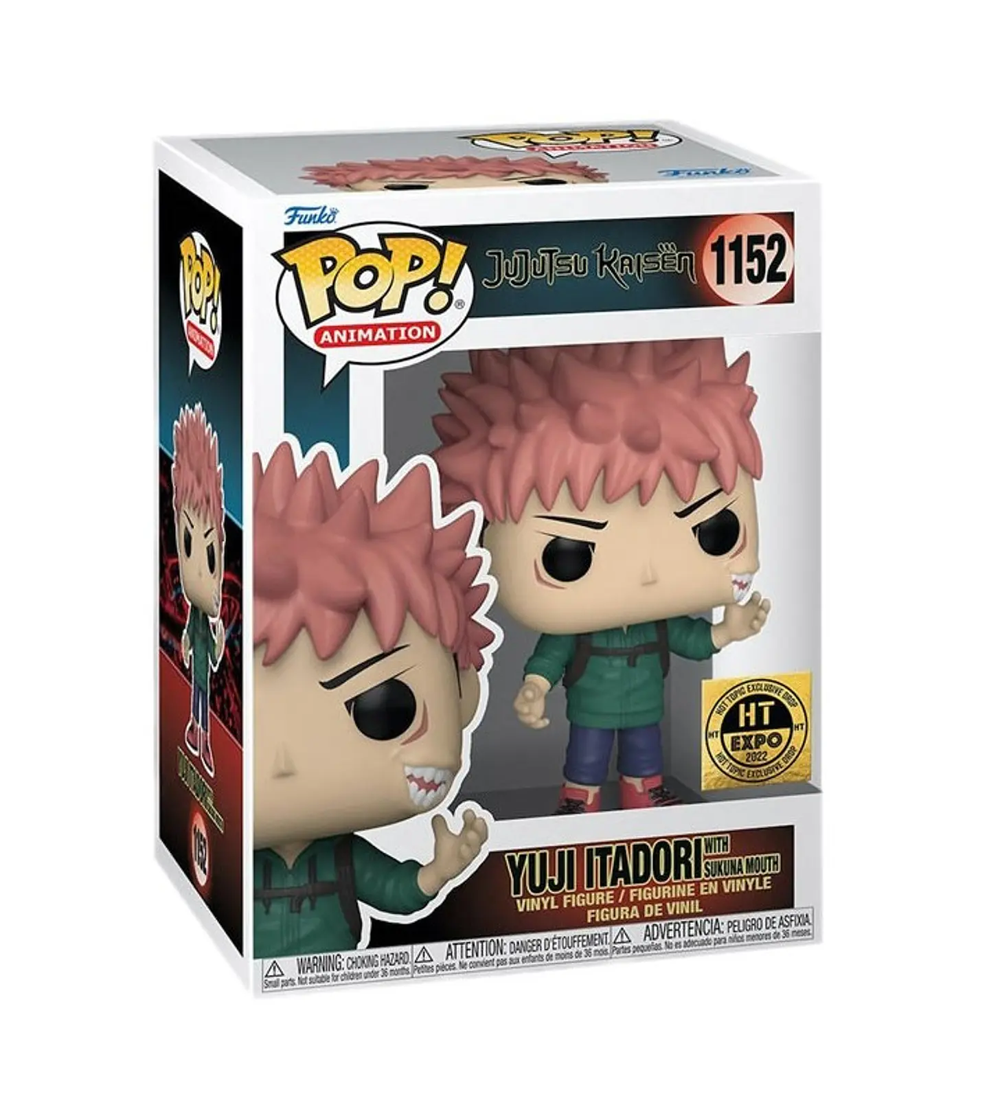 Funko Pop! Yuji Itadori with Sukuna Mouth #1152 HT Expo - Jujutsu Kaisen 1