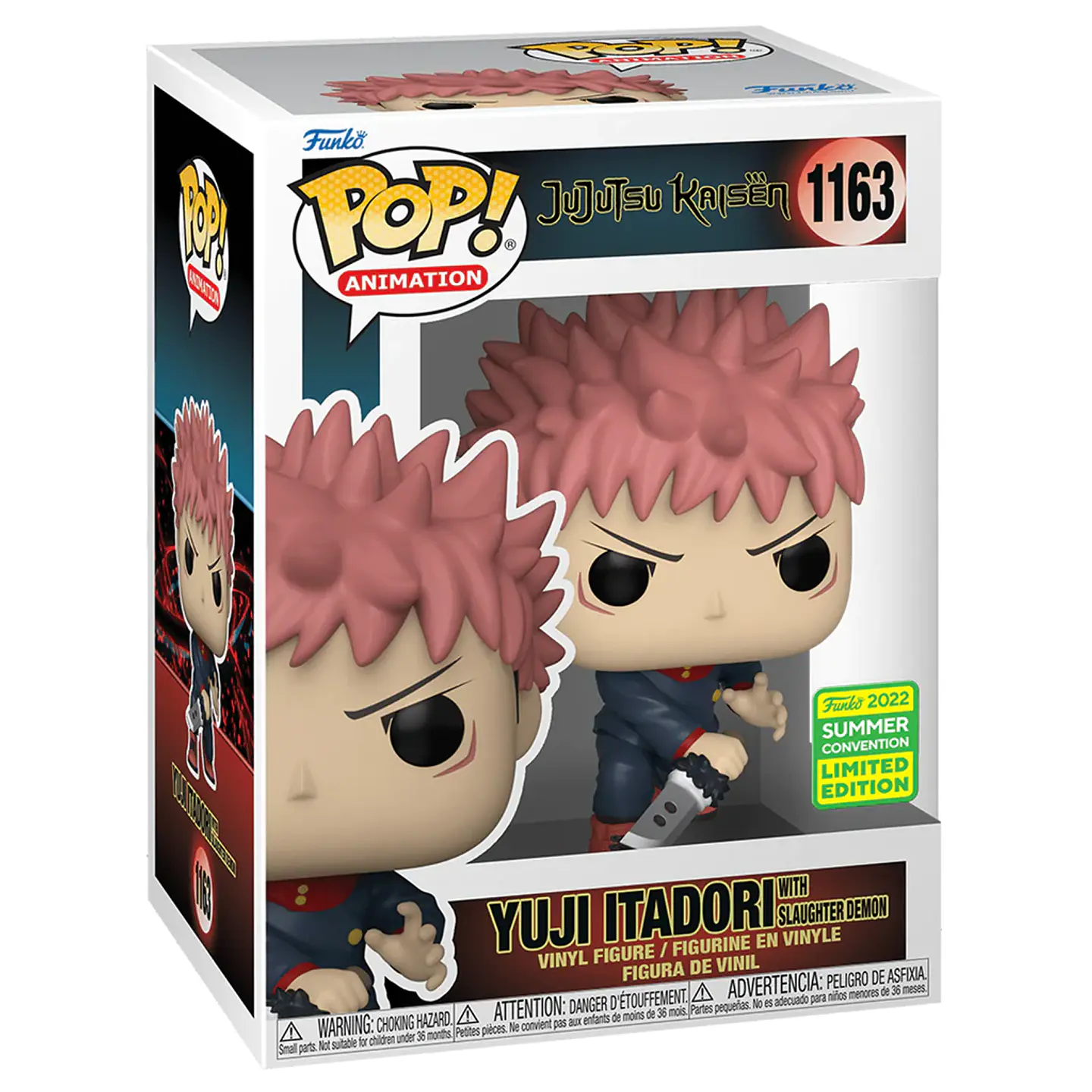 Funko Pop! Yuji Itadori with Slaughter Demon #1163 SDCC - Jujutsu Kaisen (Caja con detalle) 1