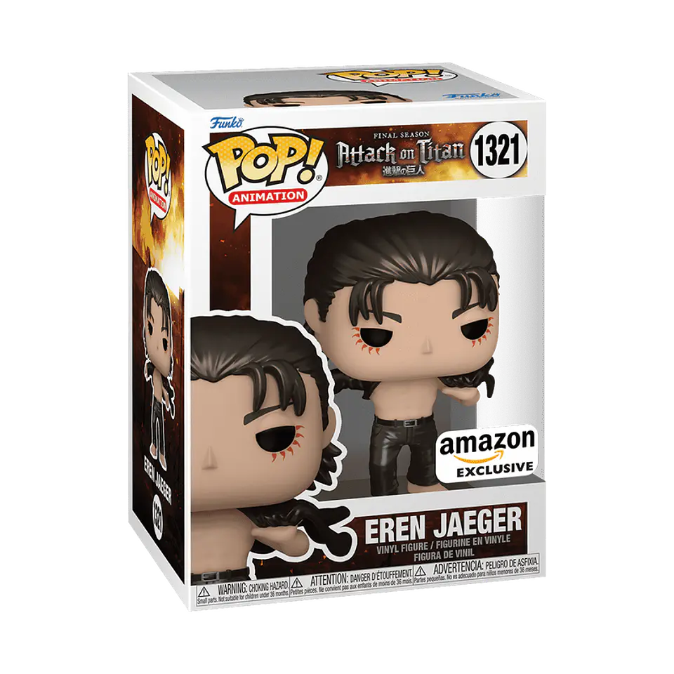 Funko Pop! Eren Jaeger (metálico) #1321 Amazon - Attack On Titan 1