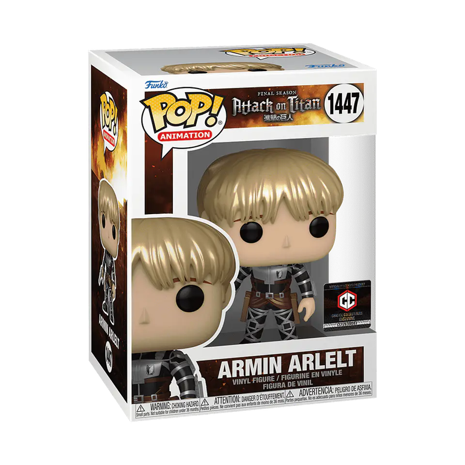 Funko Pop! Armin Arlelt (metálico) #1447 Chalice Collectibles - Attack On Titan 1