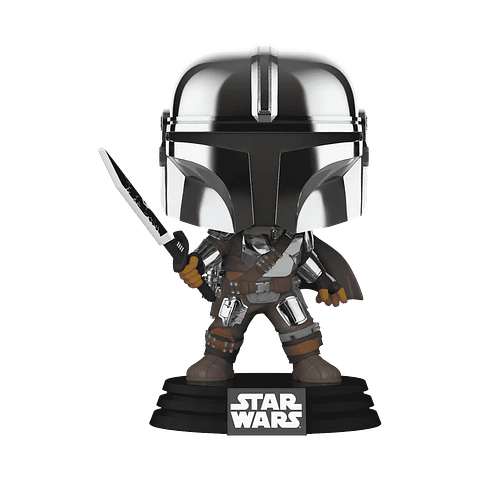 Funko Pop! The Mandalorian with darksaber #491 (Glows in the dark) Box Warehouse - Star Wars: The Mandalorian