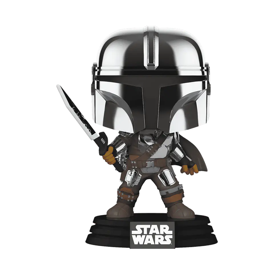 Funko Pop! The Mandalorian with darksaber #491 (Glows in the dark) Box Warehouse - Star Wars: The Mandalorian 2
