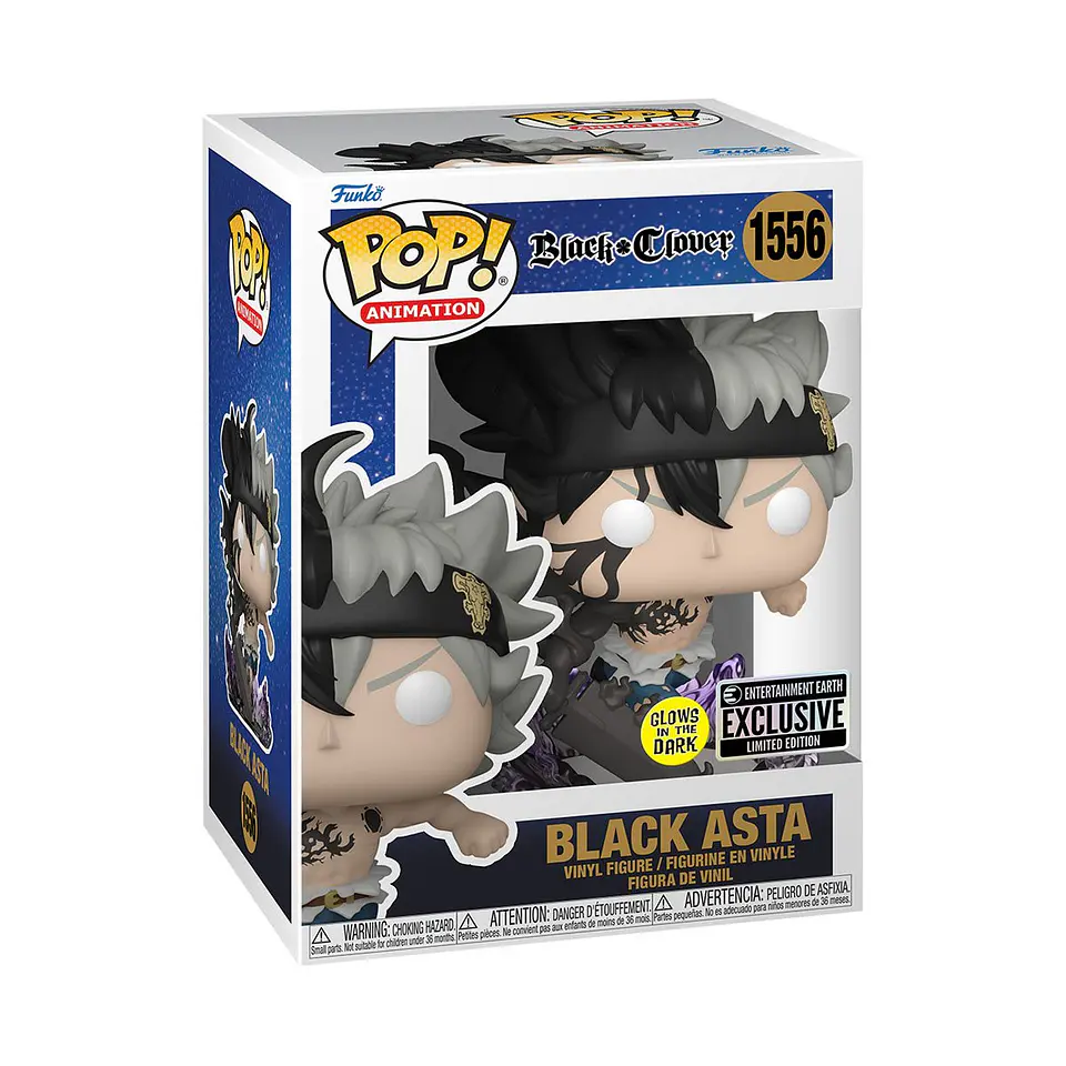 Funko Pop! Black Asta (Glows in the dark) #1556 - Black Clover 1