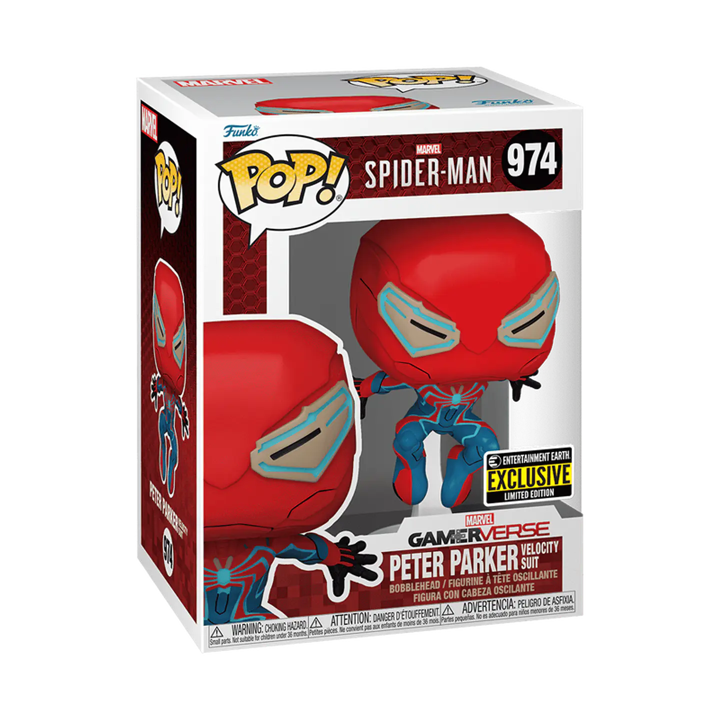 Funko Pop! Peter Parker (Velocity Suit) #974 - Marvel Gamerverse: Spiderman  1