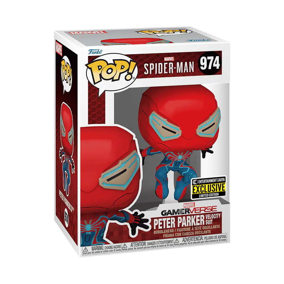 Funko Pop! Peter Parker (Velocity Suit) #974 - Marvel Gamerverse: Spiderman  1
