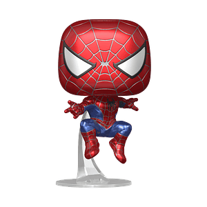 Funko Pop! Friendly Neighborhood Spiderman (metálico) #1158 Hot Topic - Marvel: Spider-Man No Way Home 
