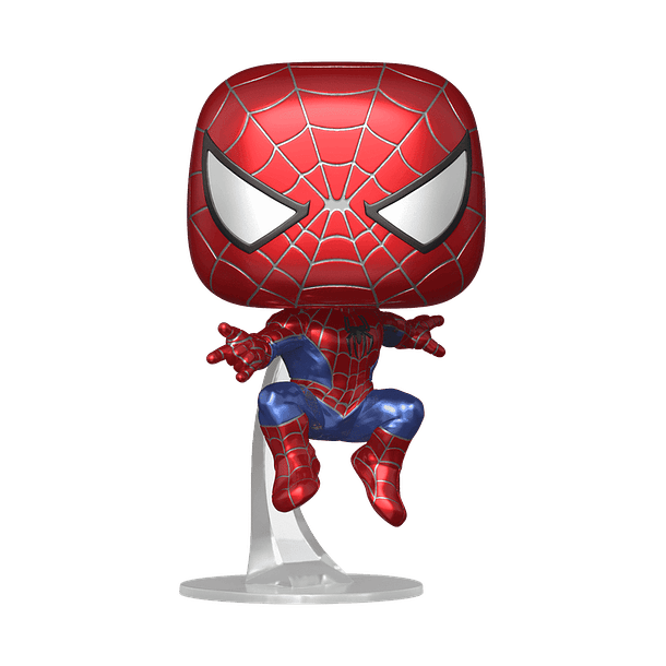 Funko Pop! Friendly Neighborhood Spiderman (metálico) #1158 Hot Topic - Marvel: Spider-Man No Way Home 