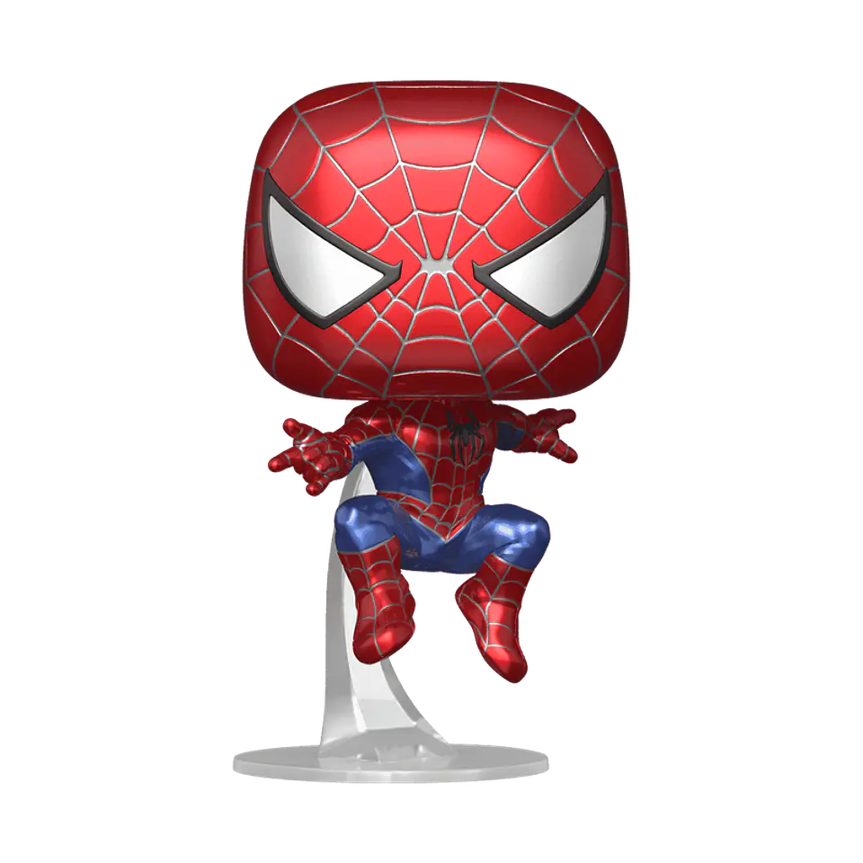 Funko Pop! Friendly Neighborhood Spiderman (metálico) #1158 Hot Topic - Marvel: Spider-Man No Way Home  2