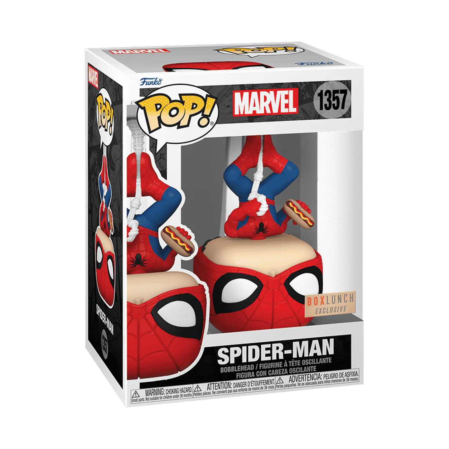 Funko Pop! Spider-Man with Hot Dog  #1357 BoxLunch - Marvel: Spiderman  1