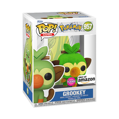 Funko Pop! Grookey (Flocked) #957 - Pokémon