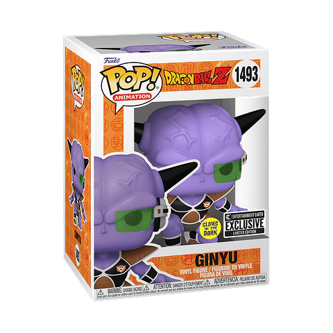Funko Pop! Ginyu (Glow in the dark) #1394 Entertainment Earth - Dragon Ball Z