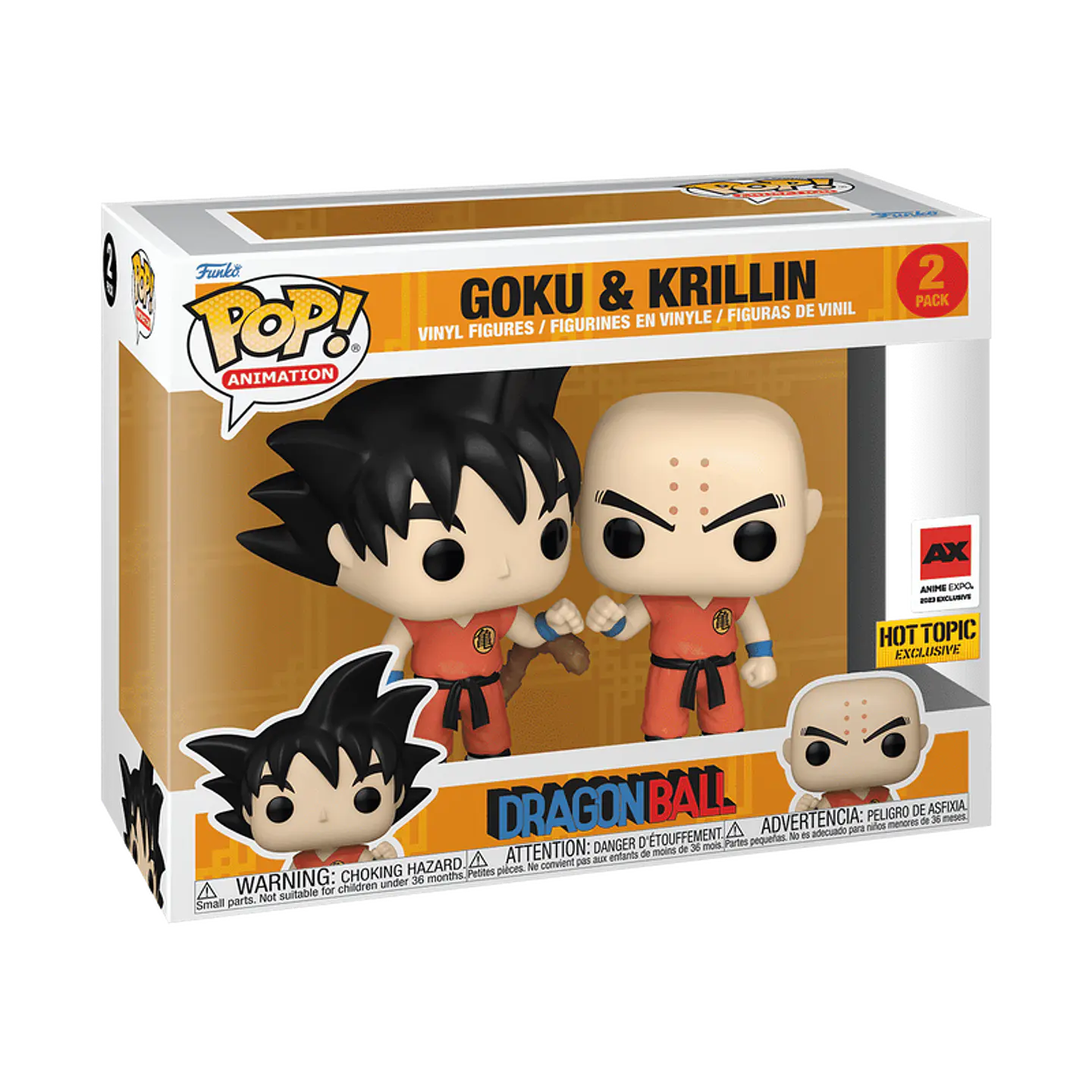 Funko Pop! Goku & Krillin 2pack Hot Topic - Dragon Ball  1
