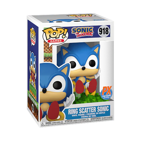 Funko Pop! Ring Scatter Sonic #918 PX Previews - Sonic The Hedgehog