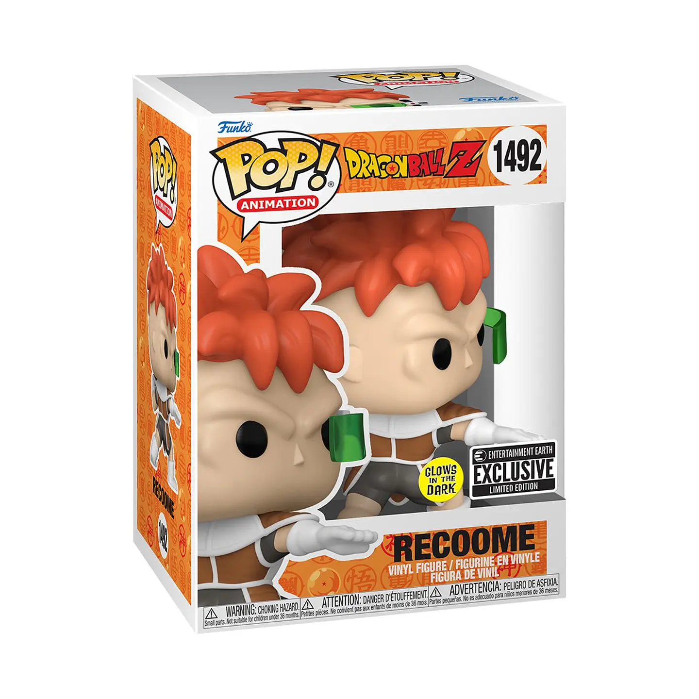 Funko Pop! Recoome (Glow in the dark) #1492 Entertainment Earth - Dragon Ball Z 1