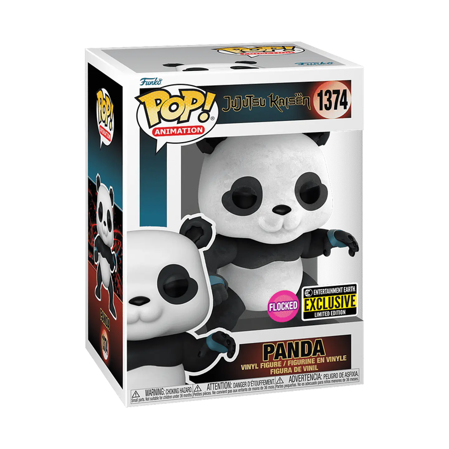 Funko Pop! Panda (Flocked) #1374 Entertainment Earth - Jujutsu Kaisen 1