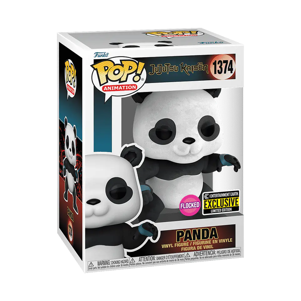 Funko Pop! Panda (Flocked) #1374 Entertainment Earth - Jujutsu Kaisen 1