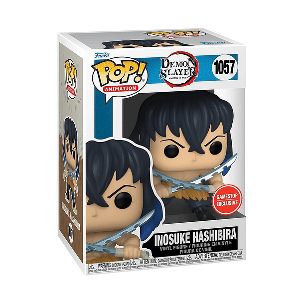 Funko Pop! & Tee Bundle: Inosuke Hashibira #1057 GameStop - Demon Slayer 3