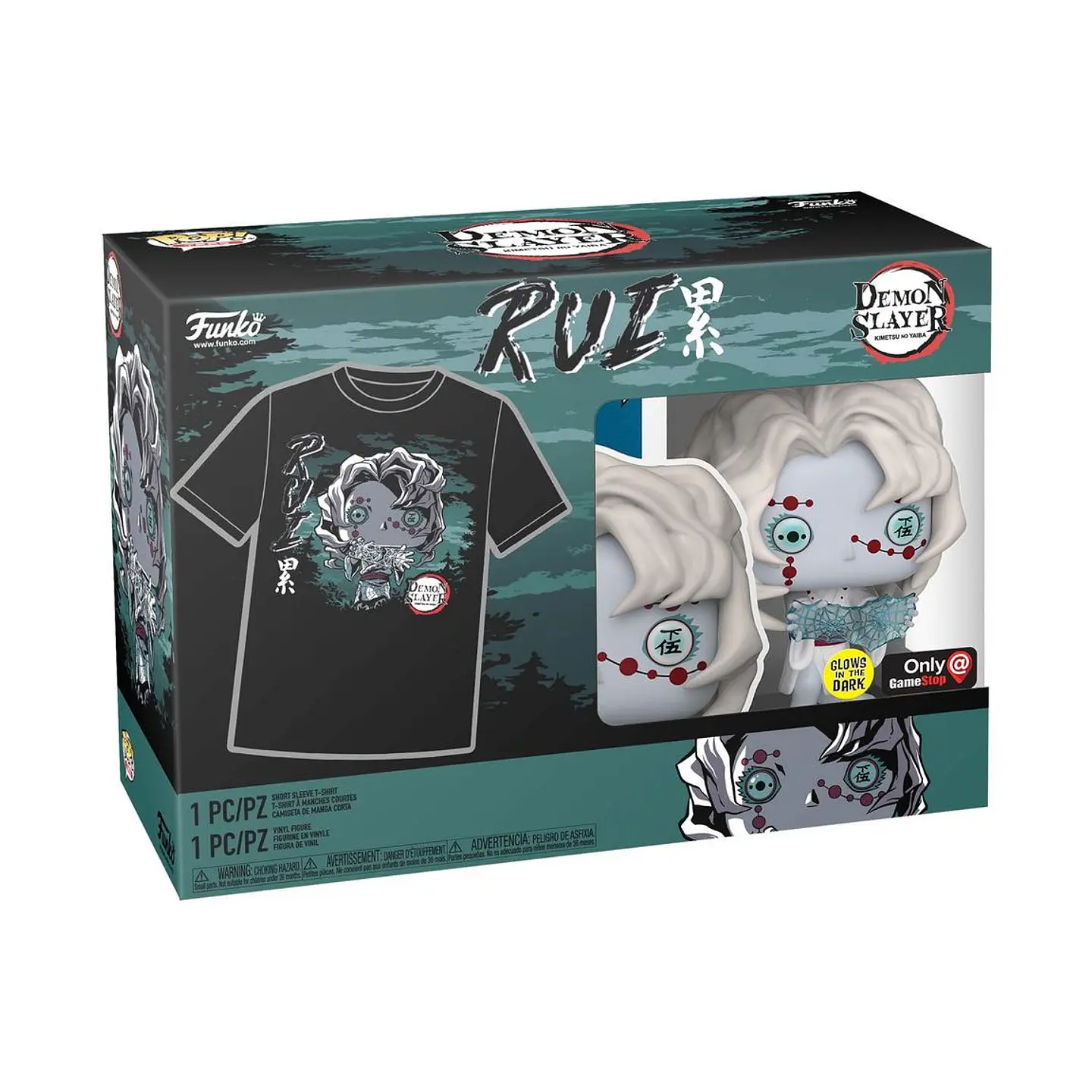Funko Pop! & Tee Bundle: Rui (Glow in the dark) #1307 GameStop - Demon Slayer 1