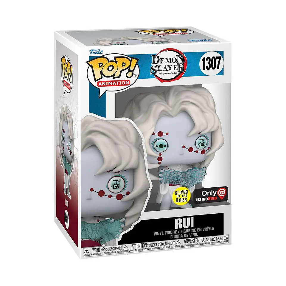 Funko Pop! & Tee Bundle: Rui (Glow in the dark) #1307 GameStop - Demon Slayer 2