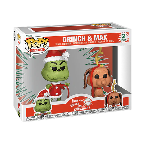 Funko Pop! Grinch & Max 2pack - How the Grinch Stole Christmas! (Dr. Seuss)