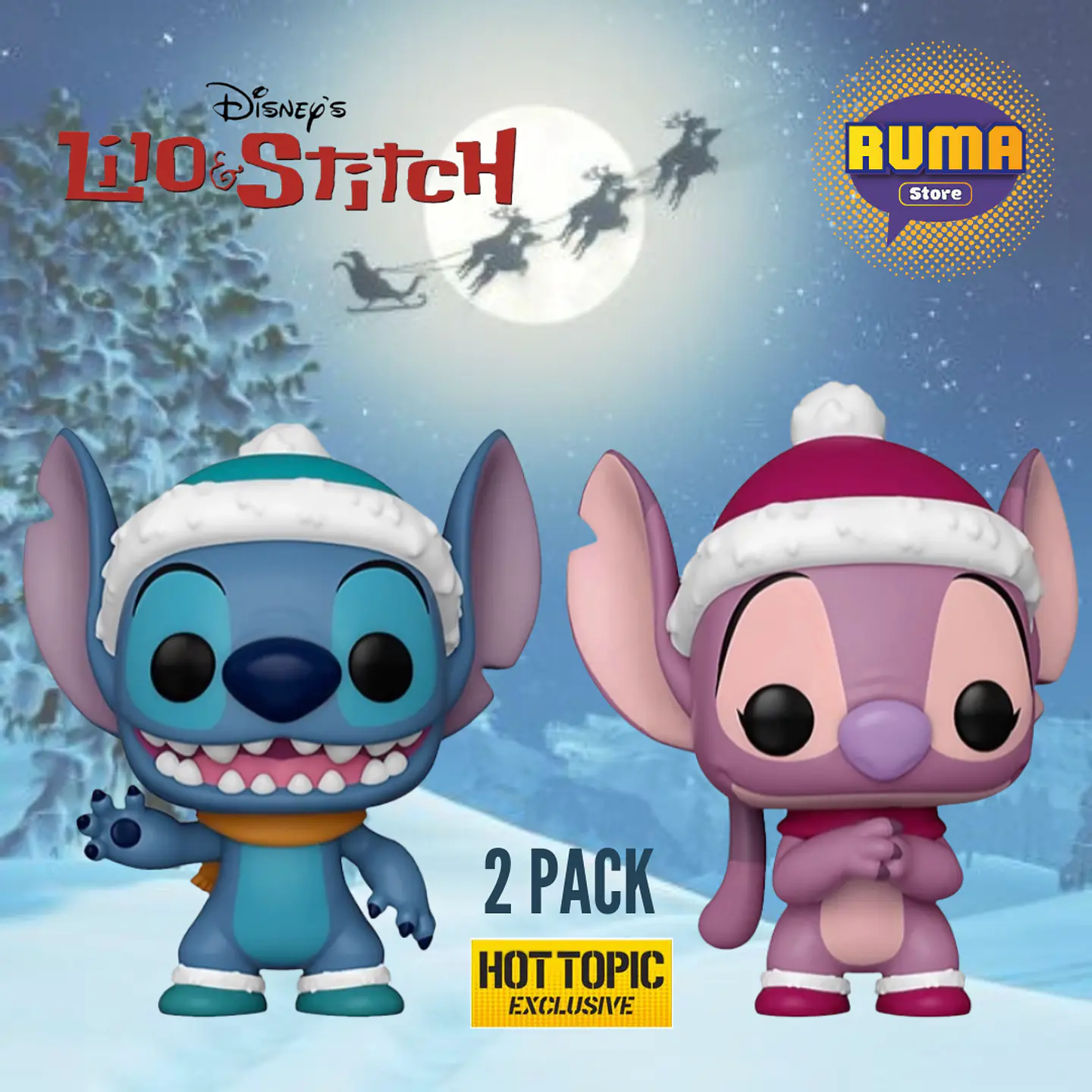 Funko Pop! Stitch & Angel 2Pack (Hot Topic) - Lilo & Stitch 3