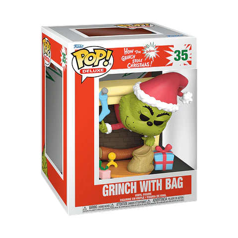 Funko Pop! Deluxe: Grinch with bag #35 - How the Grinch Stole Christmas! (Dr. Seuss)