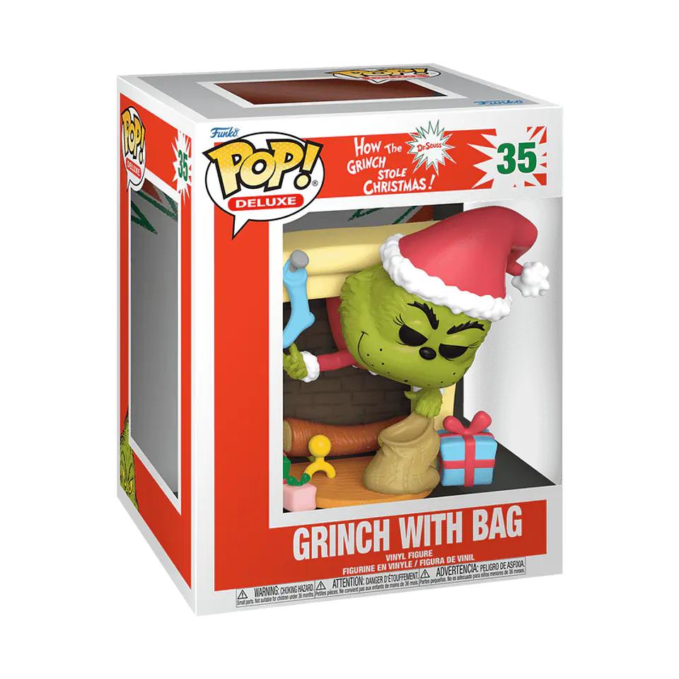 Funko Pop! Deluxe: Grinch with bag #35 - How the Grinch Stole Christmas! (Dr. Seuss) 1
