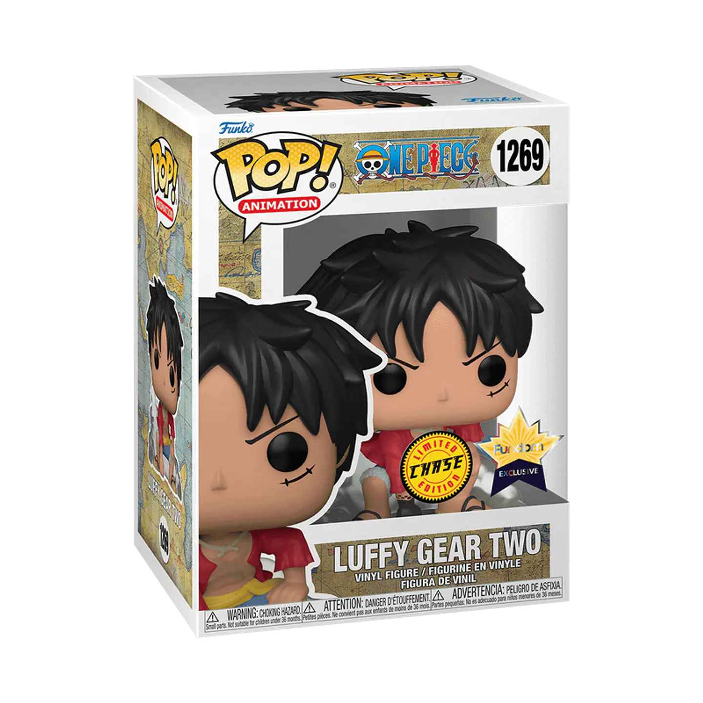 Funko Pop! Luffy Gear Two (CHASE) #1269 Fundom Exclusive - One Piece 1
