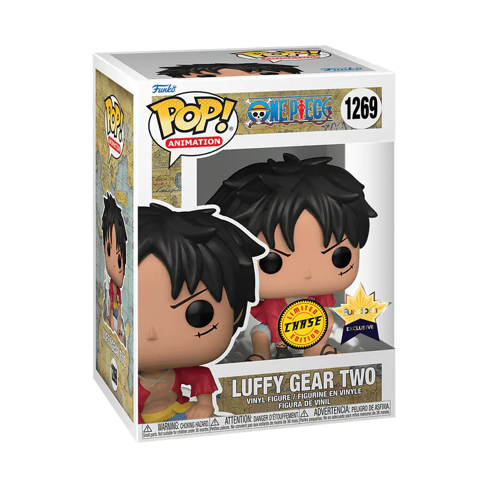 Funko Pop! Luffy Gear Two (CHASE) #1269 Fundom Exclusive - One Piece 1