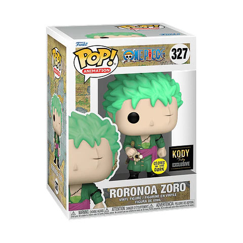 Funko Pop! Roronoa Zoro  (Glow In The Dark) #327 Kody Trading - One Piece