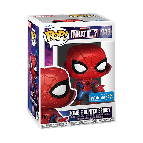 Funko Pop! Zombie Hunter Spidey (Metálico) #945 Walmart - What If...?