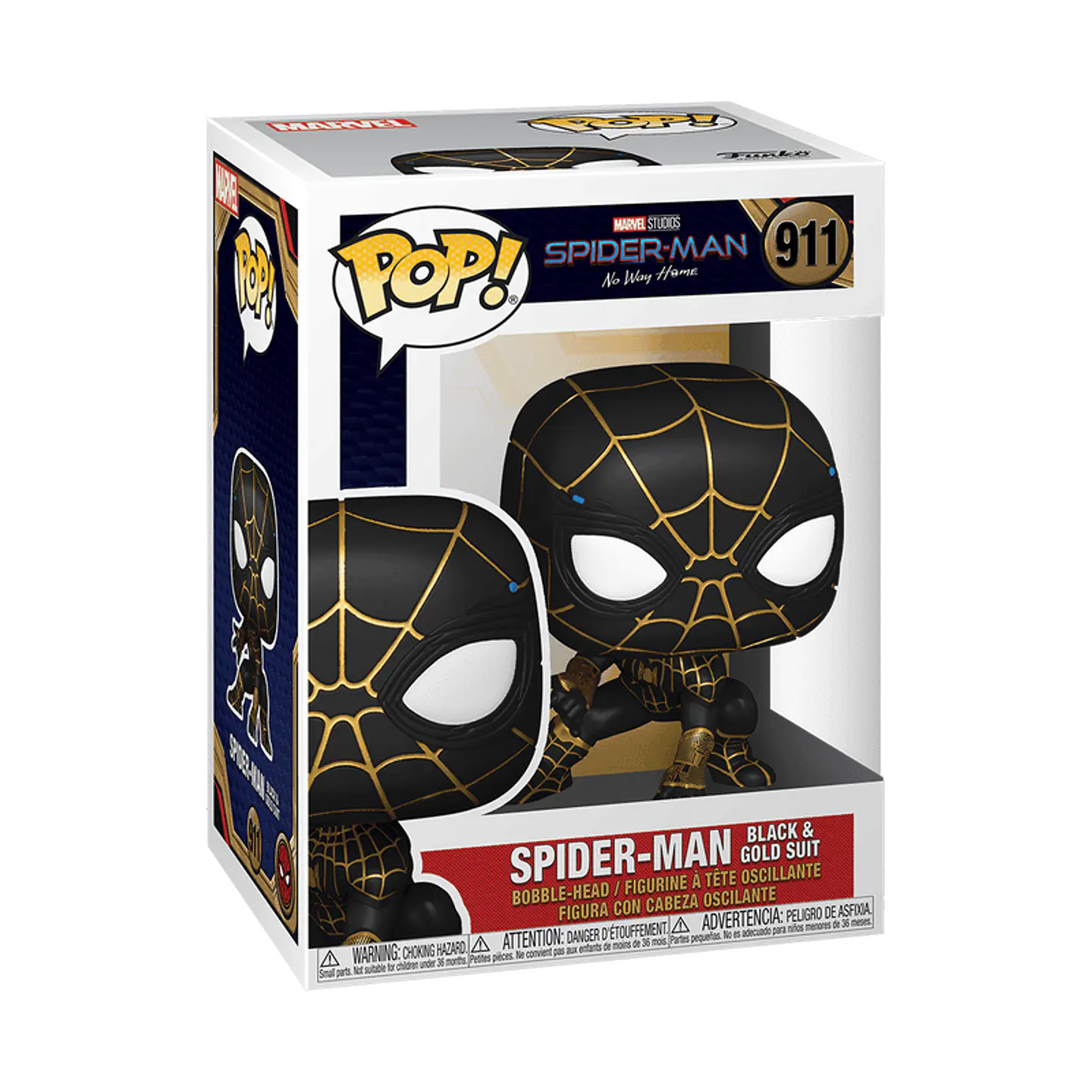 Funko Pop! Spiderman (Black and gold suit) #911 - Marvel: Spider-Man No Way Home 1
