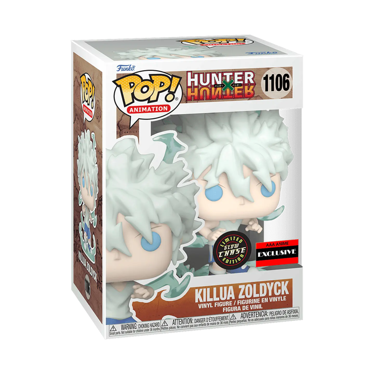 Funko Pop! Killua Zoldyck (Glow Chase) #1106 AAA Anime - Hunter x Hunter 1