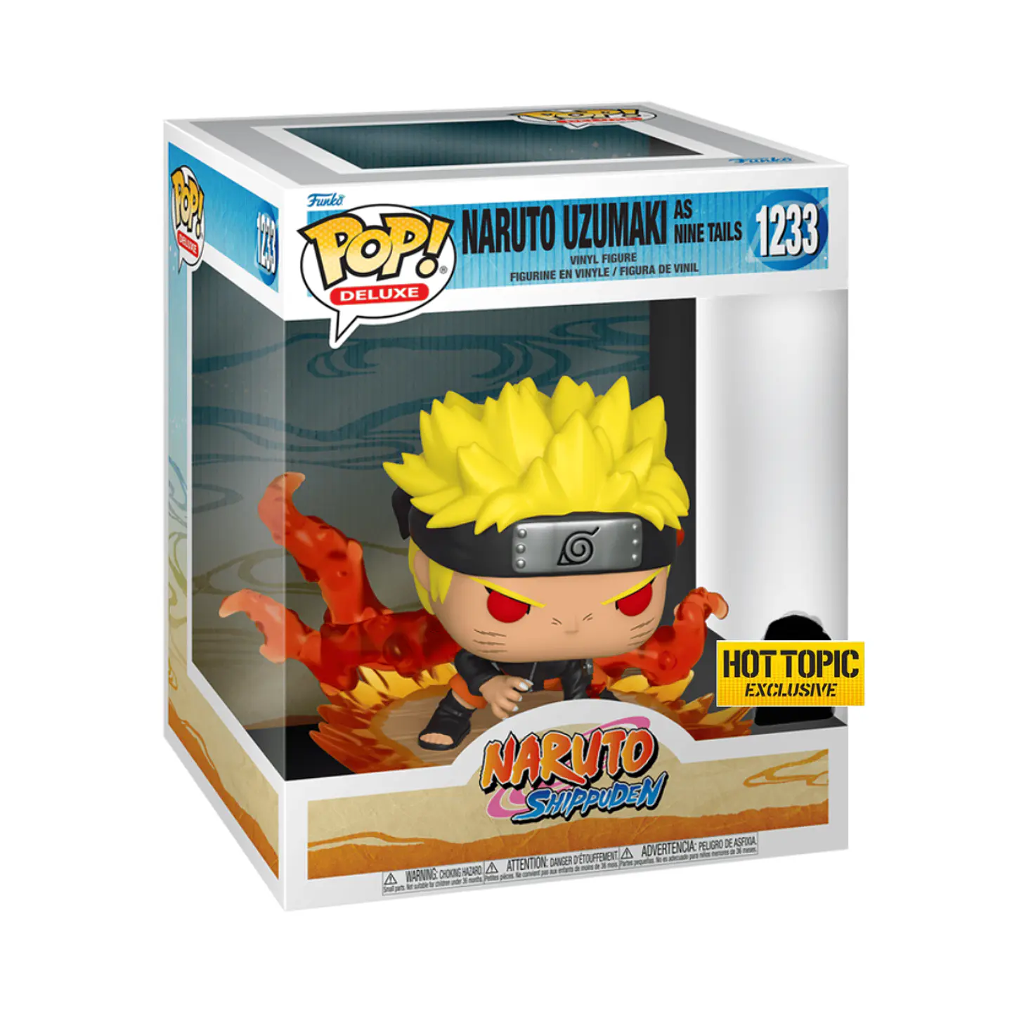 Funko Pop! Deluxe: Naruto Uzumaki As Nine Tails #1233 Hot Topic - Naruto Shippuden 1