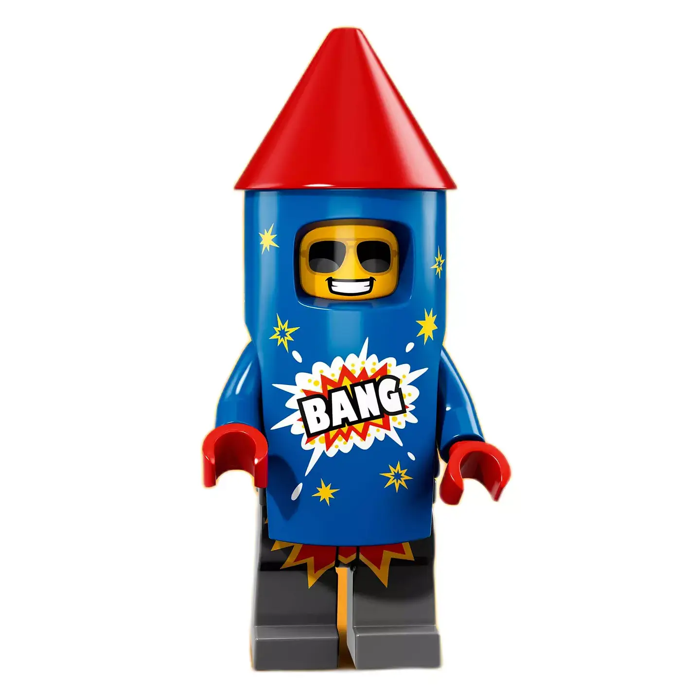 Lego Minifigura: Chico de fuegos artificiales - Serie 18 1