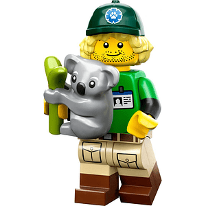 Lego Minifigura: Ecologista y koala - Serie 24