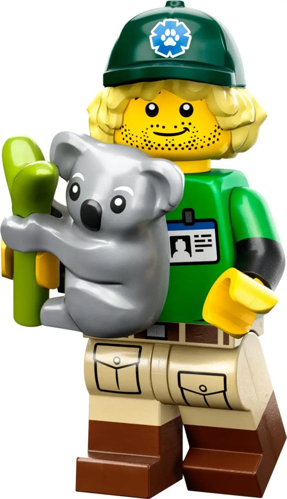 Lego Minifigura: Ecologista y koala - Serie 24 1