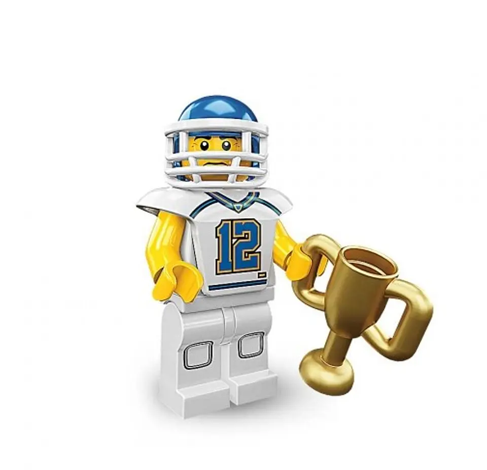 Lego Minifigura: Jugador de fútbol - Serie 8 1