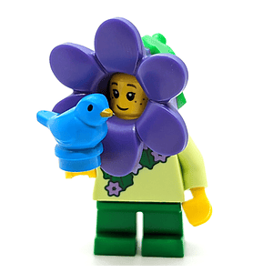 Lego Minifigura: Niña flor púrpura - Lego BAM