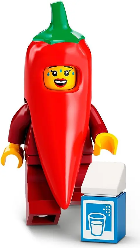 Lego Minifigura: Fan con disfraz de chile - Serie 22