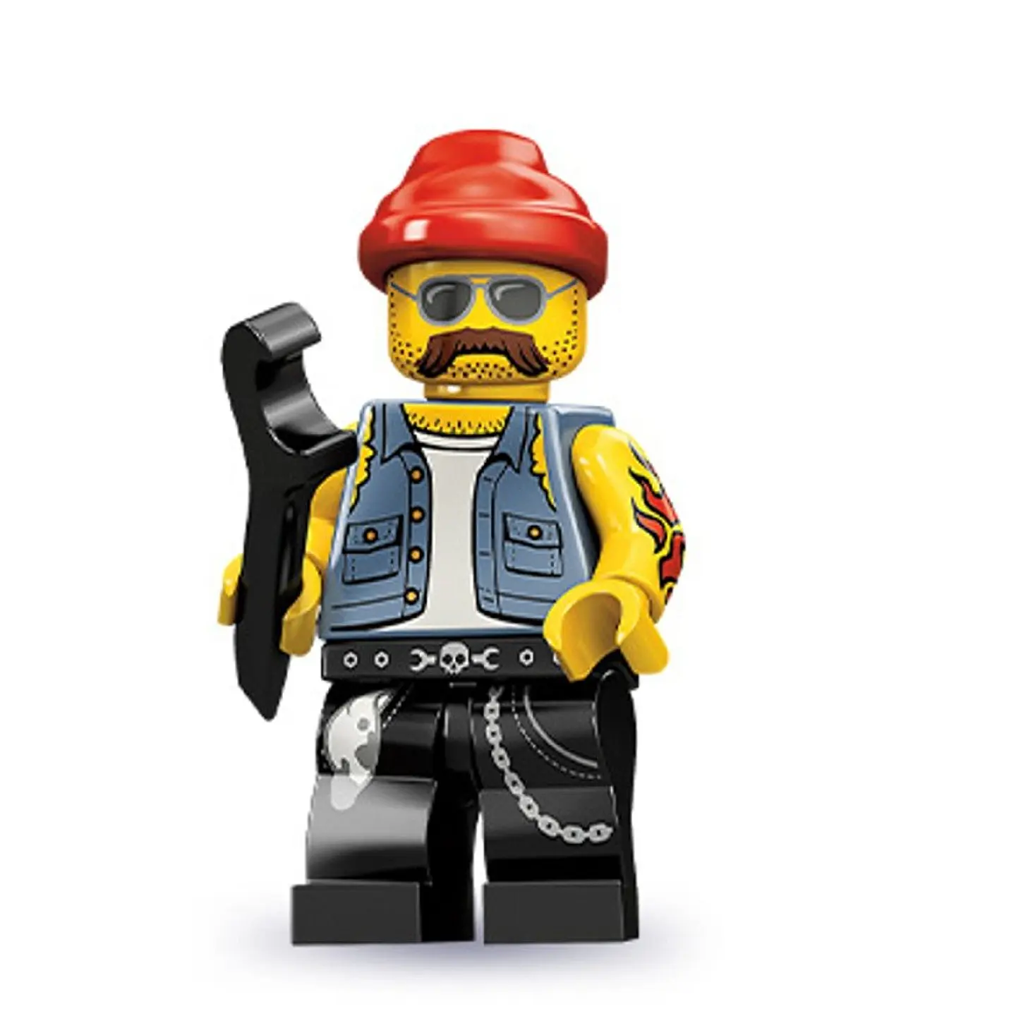 Lego Minifigura: Mecánico de motocicletas - Serie 10 1