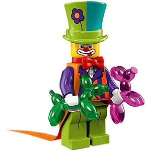 Lego Minifigura: Payaso de fiesta - Serie 18