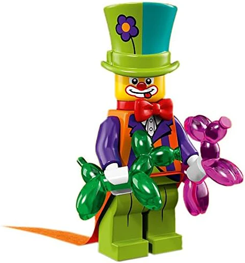 Lego Minifigura: Payaso de fiesta - Serie 18