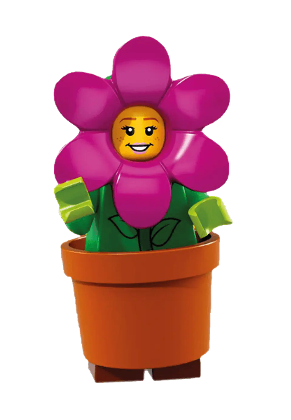 Lego Minifigura: Chica Maceta - Serie 18 1