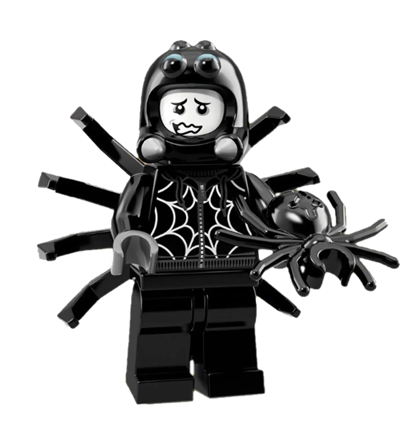 Lego Minifigura: Chico con disfraz de araña - Serie 18 1