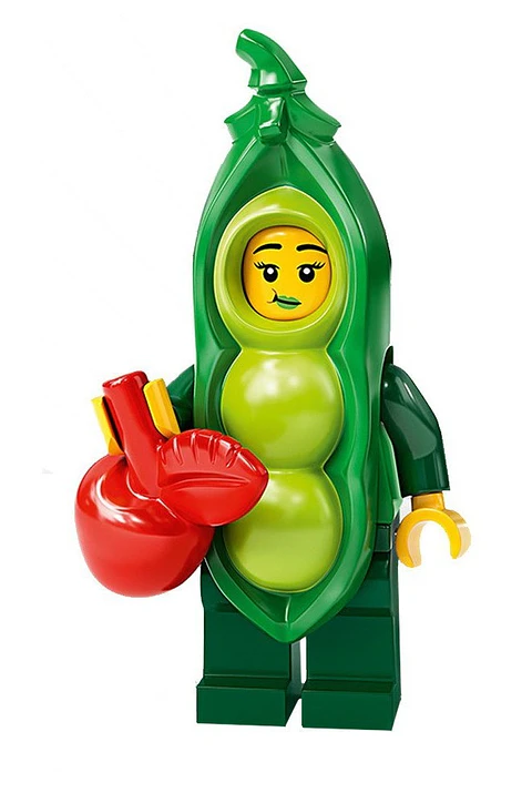 Lego Minifigura: Chica con disfraz de vaina - Serie 20