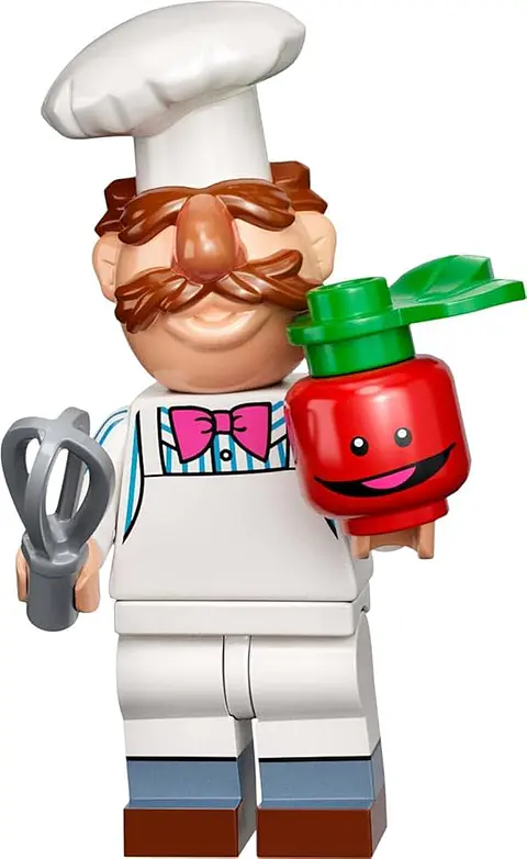 Lego Minifigura: Chef sueco - Serie The Muppets